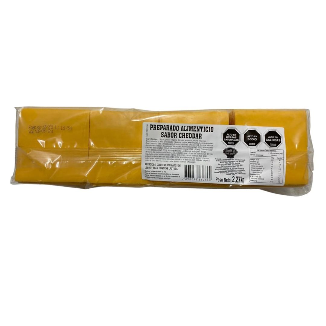 Queso Cheddar Laminado Schreiber 2.27 kg