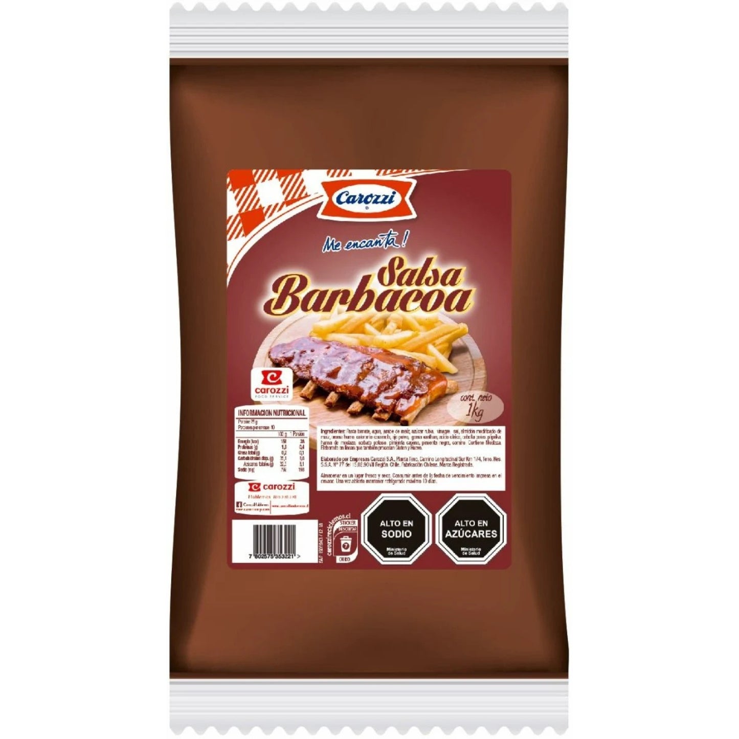 Salsa Barbecue Carozzi 1 kg