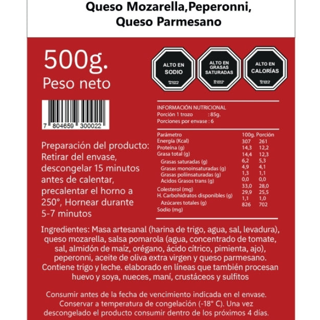 Pizza Artesanal Pepperoni