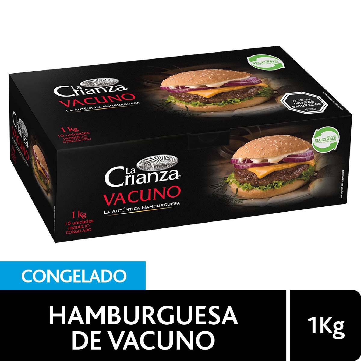 Hamburguesa La Crianza 100 gr x 10