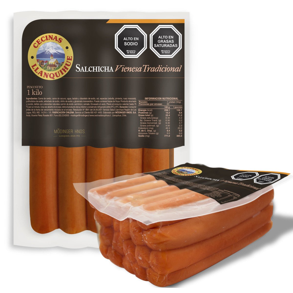 Salchicha Llanquihue 1 kg