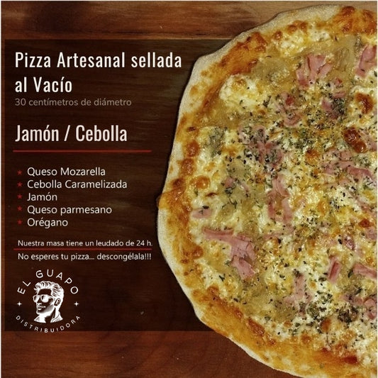 Pizza Artesanal Jamón / Cebolla