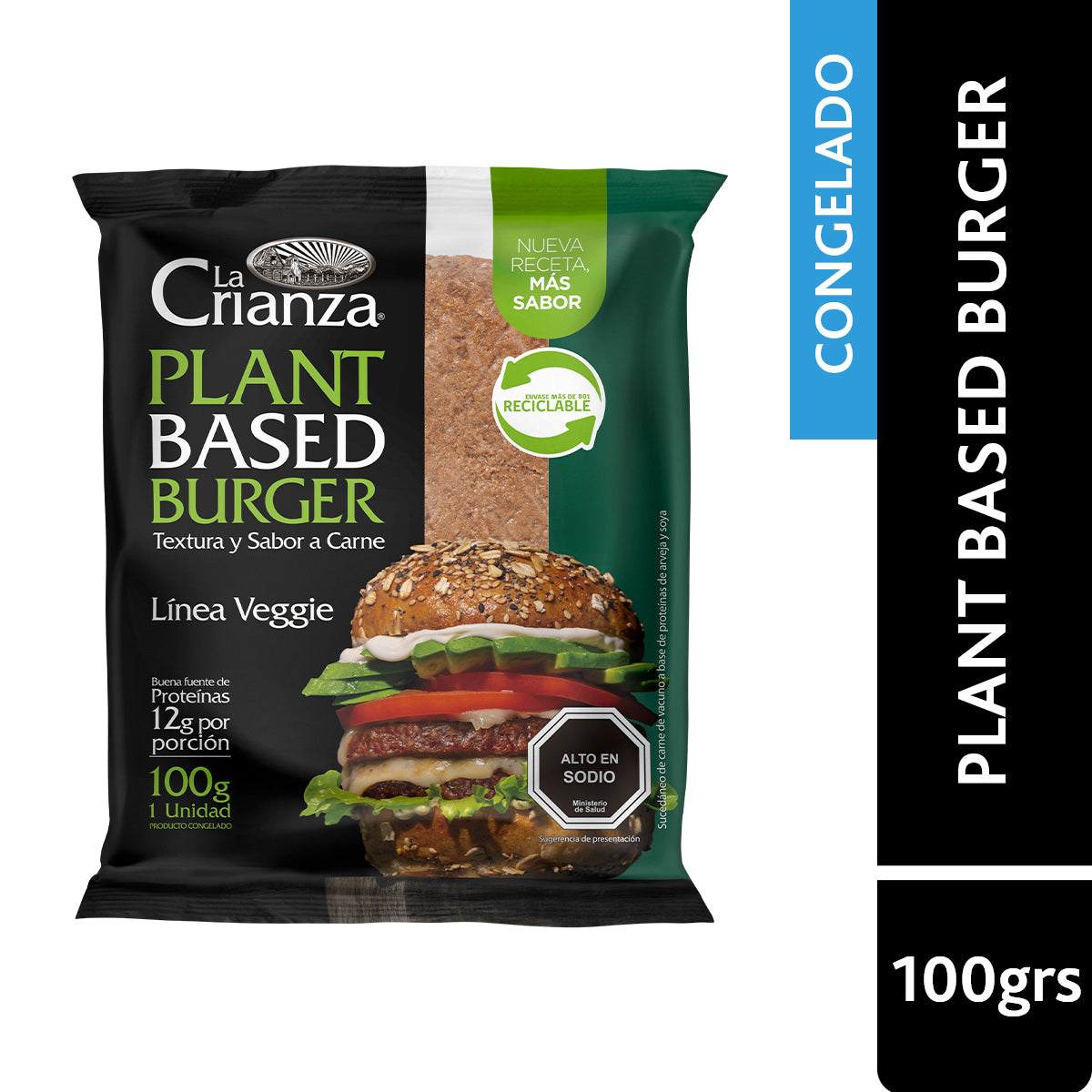 Hamburguesa Plant Based La Crianza 100 gr