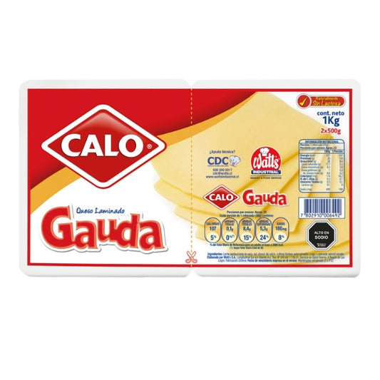 Queso Gauda Laminado Calo 1 kg