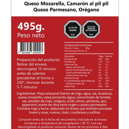 Pizza Artesanal Camarones